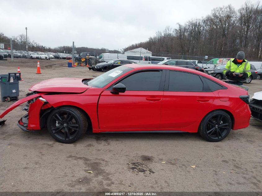 2025 Honda Civic Si Base W/High Performance Summer Tires/ VIN: 2HGFE1E55SH476251 Lot: 43893217