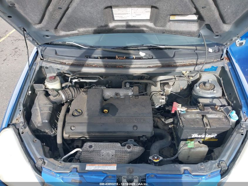 2004 Suzuki Aerio Sx VIN: JS2RC61H345253382 Lot: 43893215