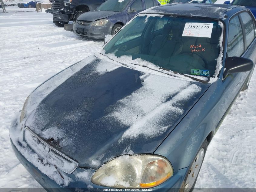 1998 Honda Civic Lx VIN: 2HGEJ667XWH615090 Lot: 43893220