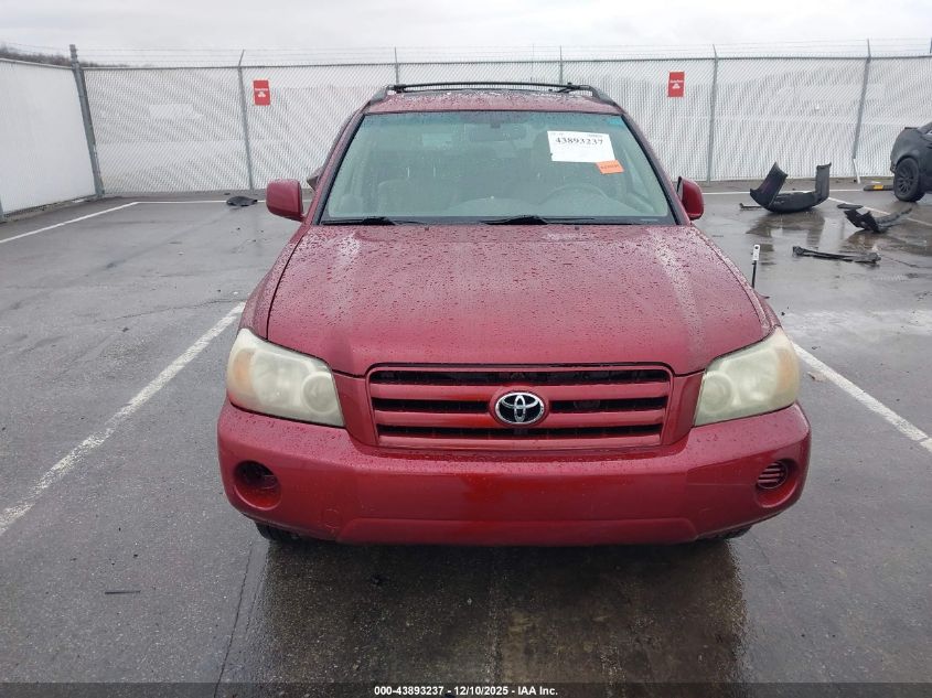 2007 Toyota Highlander 3Rd Row VIN: JTEDP21A370129789 Lot: 43893237