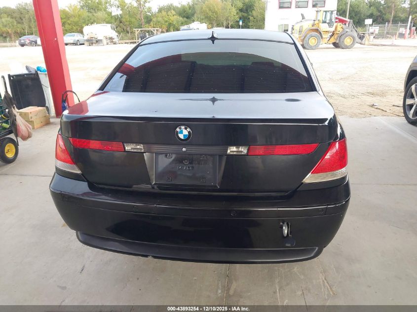 2002 BMW 745I VIN: WBAGL63462DP56903 Lot: 43893254