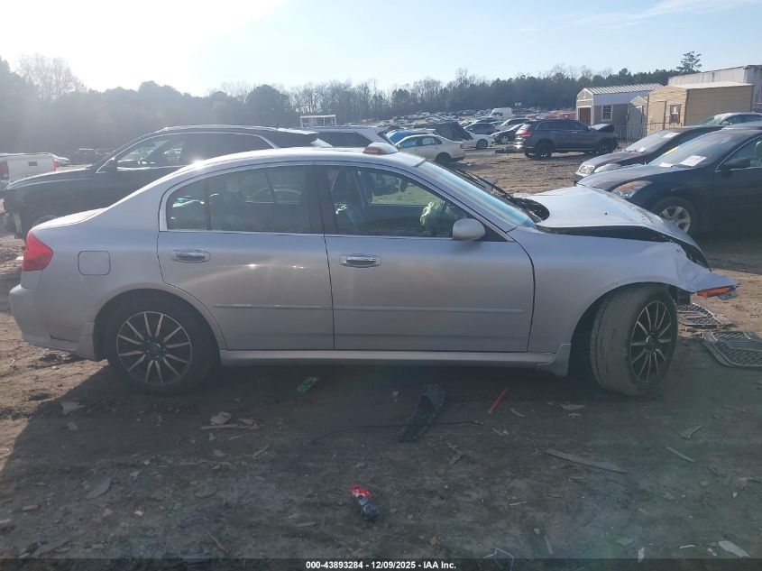 2006 Infiniti G35 VIN: JNKCV51EX6M510975 Lot: 43893284