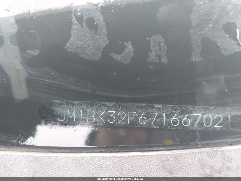 2007 Mazda Mazda3 I VIN: JM1BK32F671667021 Lot: 42195939