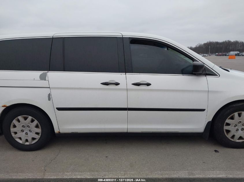 2008 Honda Odyssey Lx VIN: 5FNRL38238B061345 Lot: 43893311