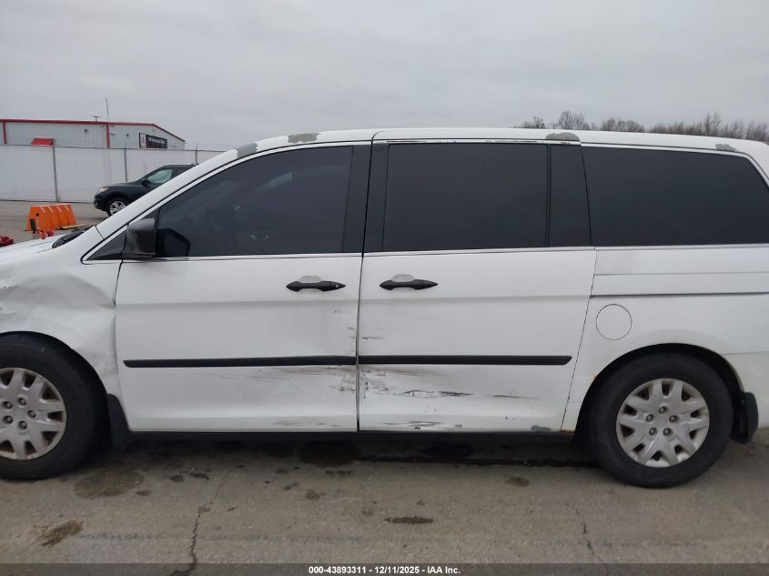 2008 Honda Odyssey Lx VIN: 5FNRL38238B061345 Lot: 43893311