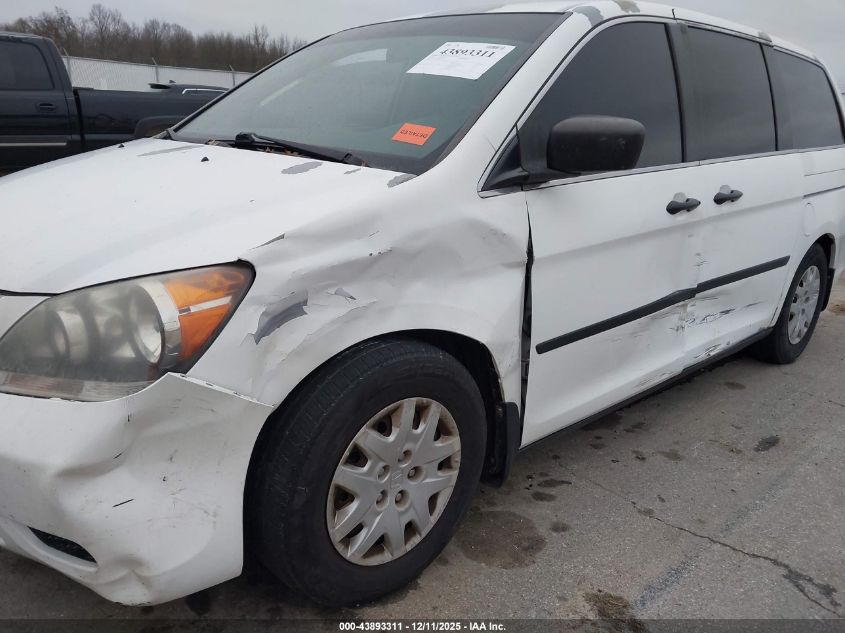 2008 Honda Odyssey Lx VIN: 5FNRL38238B061345 Lot: 43893311