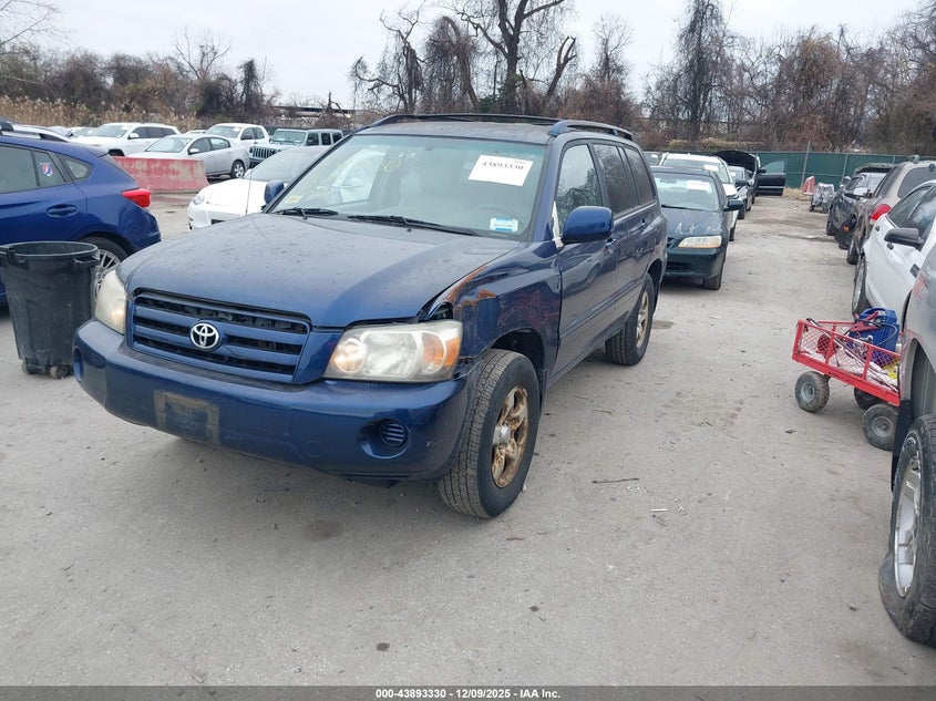 JTEGD21A350110596 2005 TOYOTA HIGHLANDER photo no. 2
