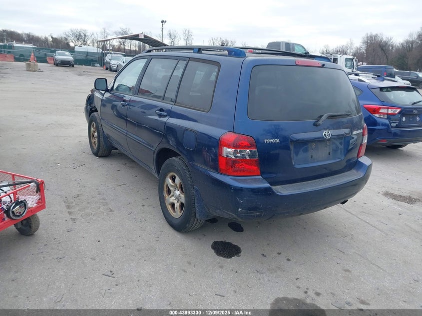JTEGD21A350110596 2005 TOYOTA HIGHLANDER photo no. 3