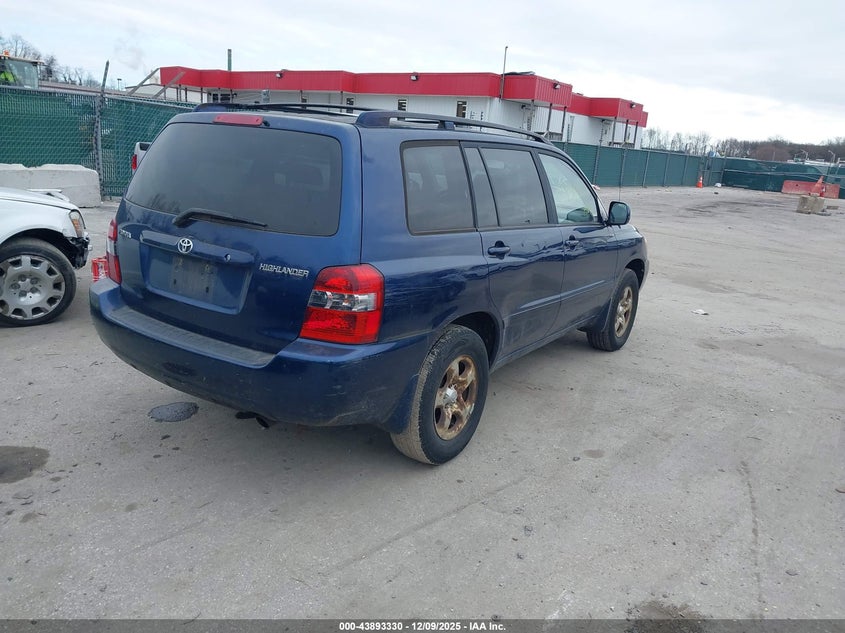 JTEGD21A350110596 2005 TOYOTA HIGHLANDER photo no. 4