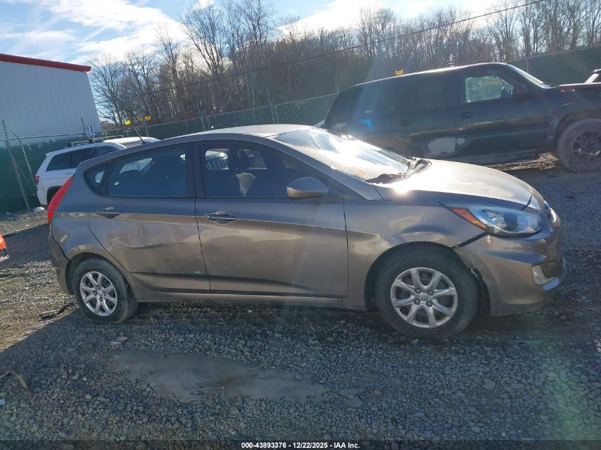 2013 Hyundai Accent Gs VIN: KMHCT5AE1DU131377 Lot: 43893376