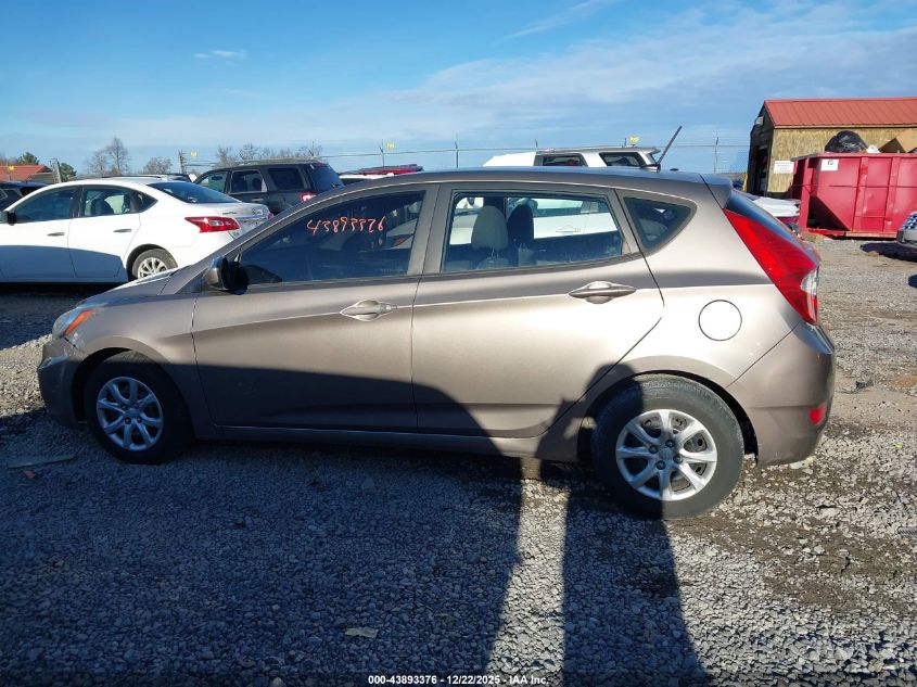 2013 Hyundai Accent Gs VIN: KMHCT5AE1DU131377 Lot: 43893376