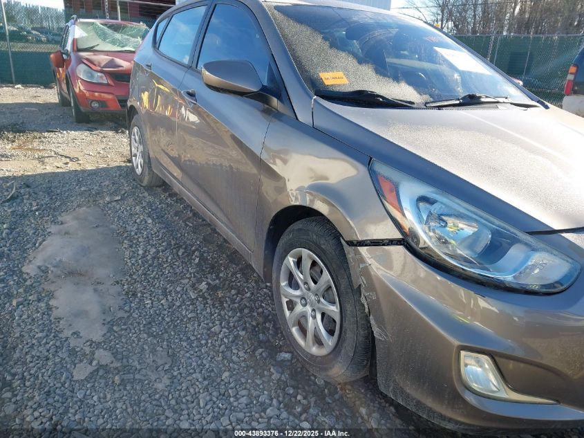 2013 Hyundai Accent Gs VIN: KMHCT5AE1DU131377 Lot: 43893376
