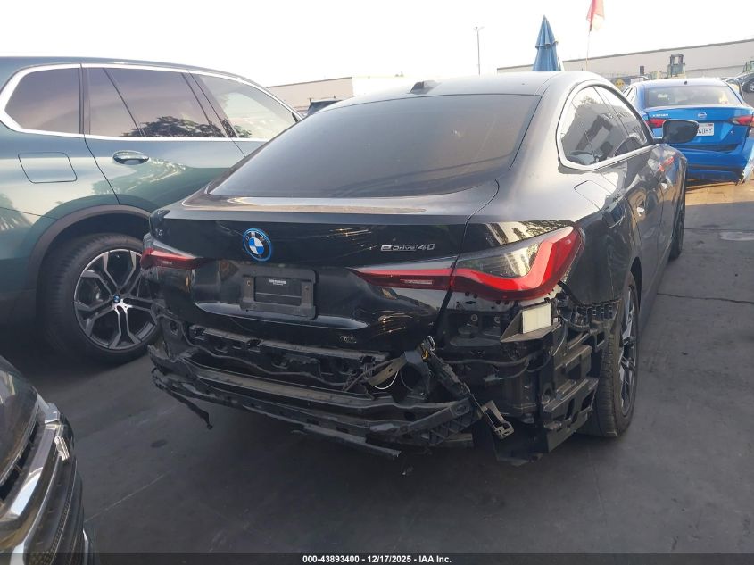 2023 BMW I4 Edrive40 VIN: WBY73AW0XPFN87042 Lot: 43893400