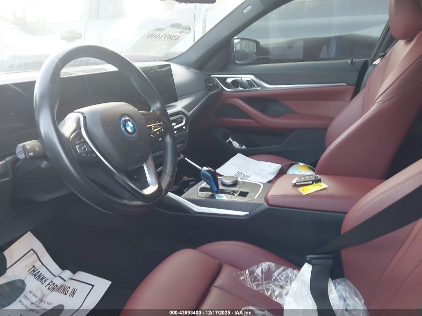 2023 BMW I4 Edrive40 VIN: WBY73AW0XPFN87042 Lot: 43893400