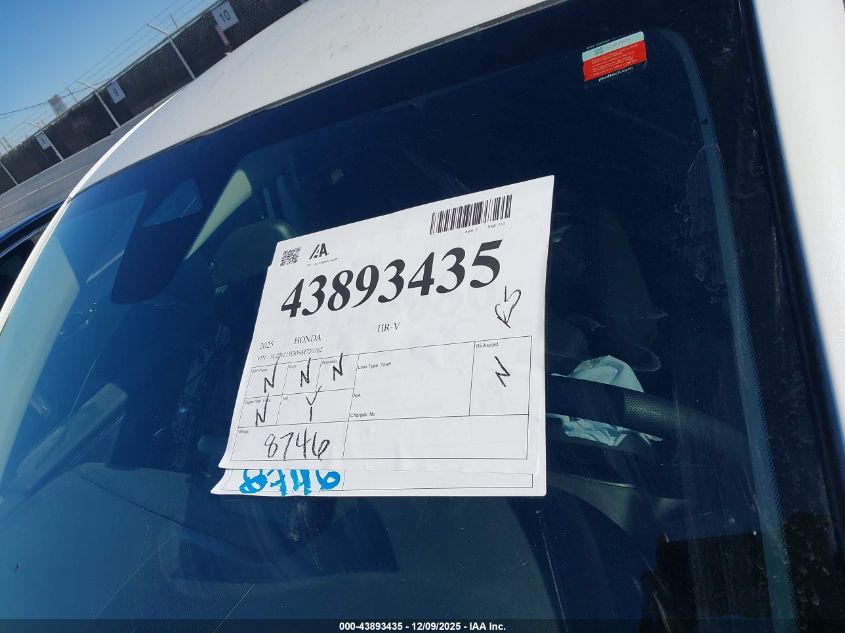 2025 Honda Hr-V 2Wd Lx VIN: 3CZRZ1H30SM720362 Lot: 43893435