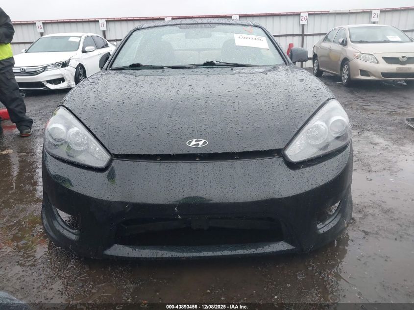 2008 Hyundai Tiburon Gs VIN: KMHHM66D68U286294 Lot: 43893456