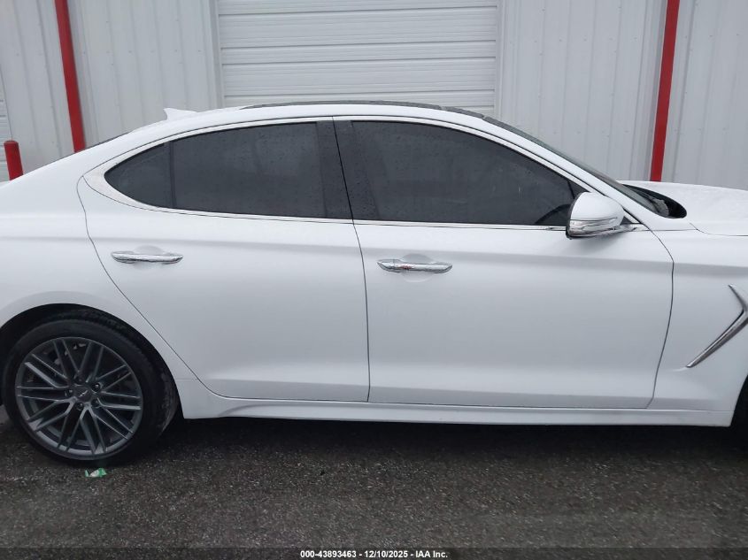 2019 Genesis G70 2.0T Advanced VIN: KMTG34LAXKU027656 Lot: 43893463