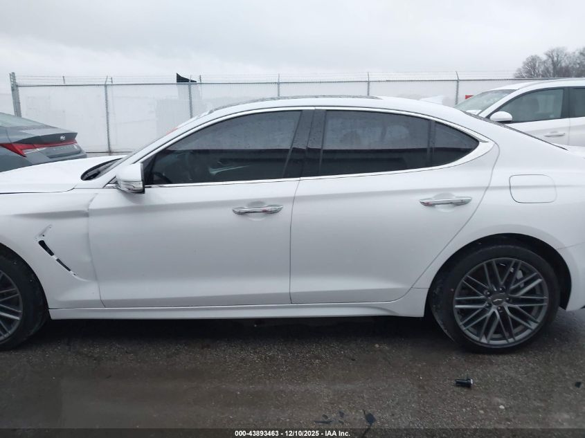 2019 Genesis G70 2.0T Advanced VIN: KMTG34LAXKU027656 Lot: 43893463