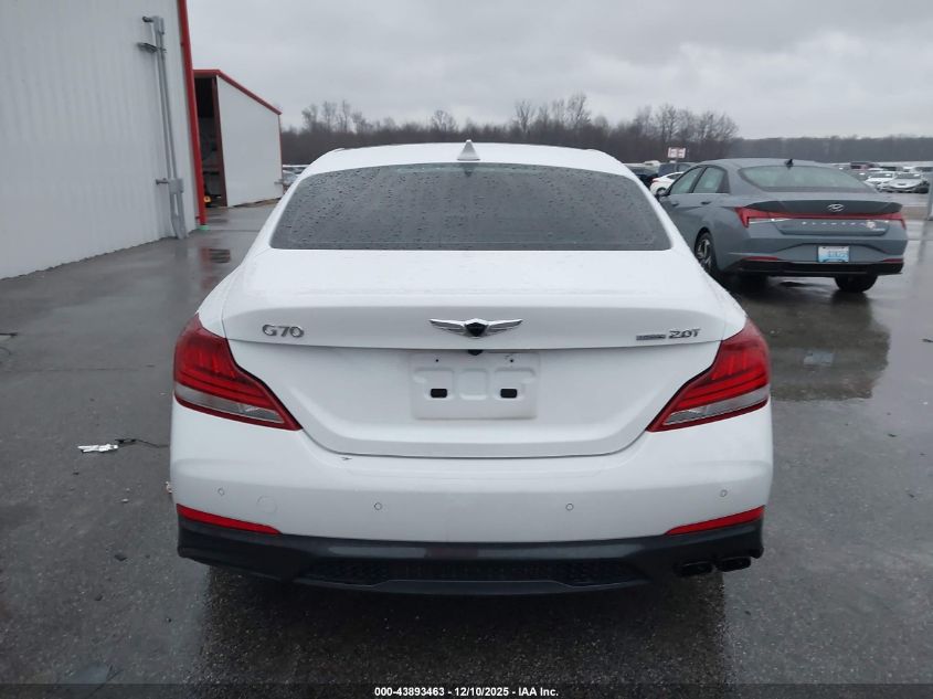 2019 Genesis G70 2.0T Advanced VIN: KMTG34LAXKU027656 Lot: 43893463