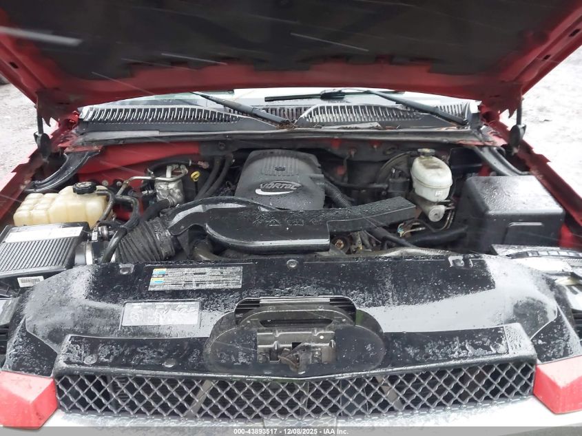 2003 Chevrolet Avalanche 1500 VIN: 3GNEK13T43G134433 Lot: 43893517