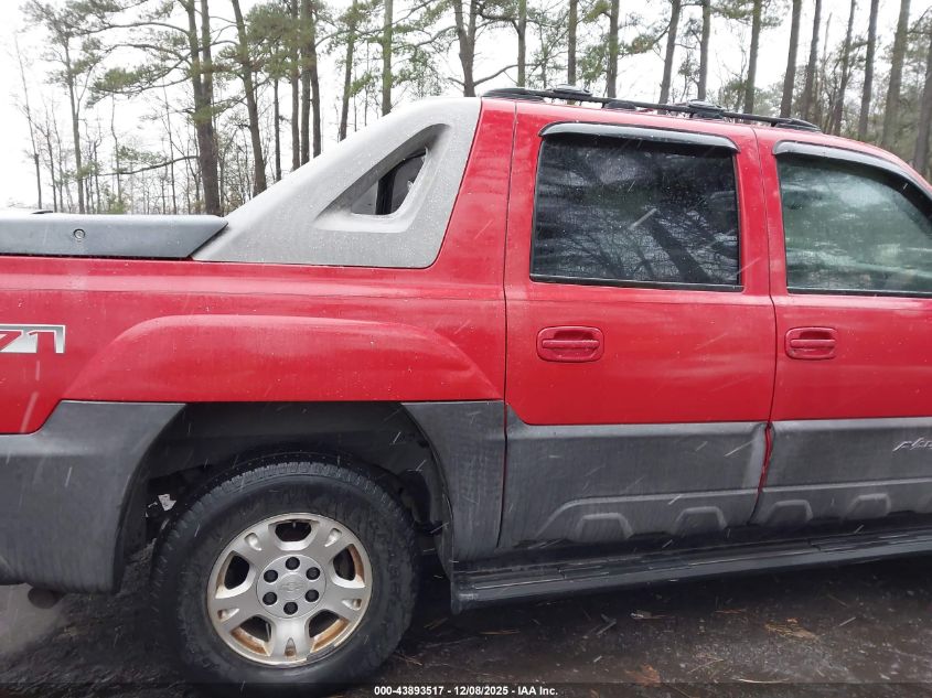 2003 Chevrolet Avalanche 1500 VIN: 3GNEK13T43G134433 Lot: 43893517