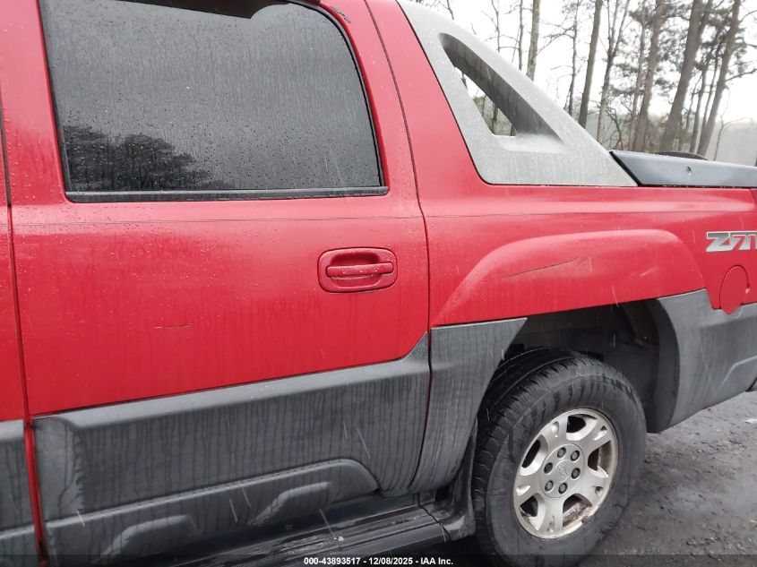 2003 Chevrolet Avalanche 1500 VIN: 3GNEK13T43G134433 Lot: 43893517