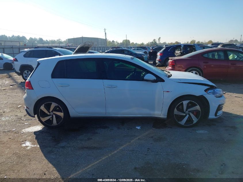 2019 Volkswagen Golf Gti 2.0T Autobahn/2.0T Rabbit Edition/2.0T S/2.0T Se VIN: 3VW5T7AU9KM037584 Lot: 43893534