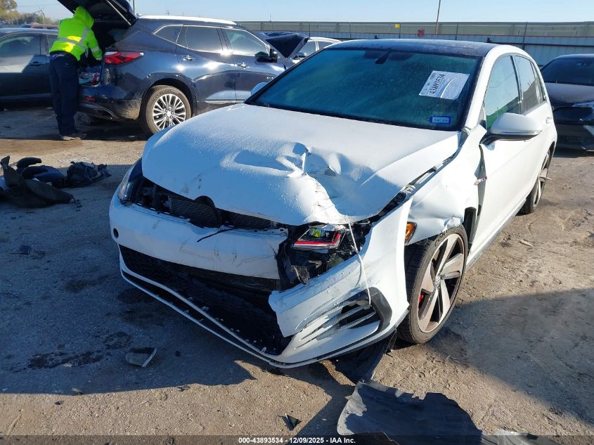 2019 Volkswagen Golf Gti 2.0T Autobahn/2.0T Rabbit Edition/2.0T S/2.0T Se VIN: 3VW5T7AU9KM037584 Lot: 43893534