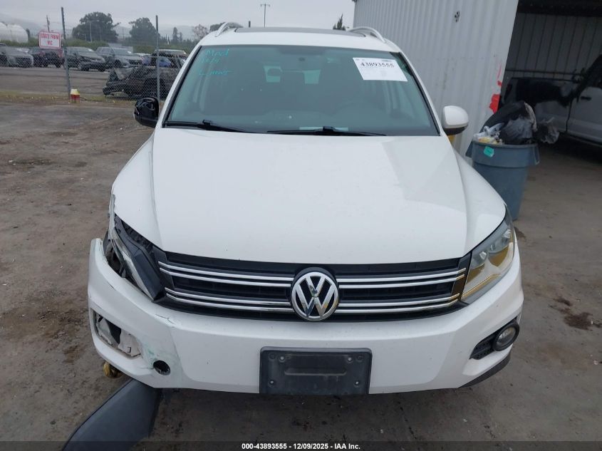 2013 Volkswagen Tiguan Se VIN: WVGAV3AX5DW563398 Lot: 43893555