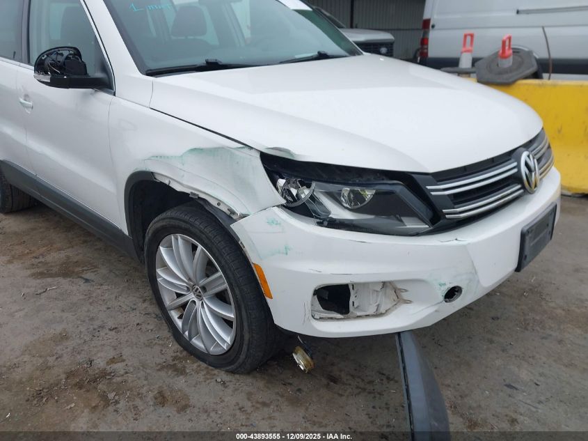 2013 Volkswagen Tiguan Se VIN: WVGAV3AX5DW563398 Lot: 43893555