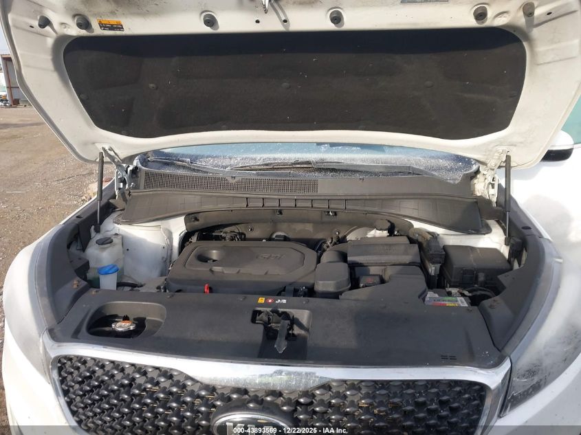 2017 Kia Sorento 2.4L Lx VIN: 5XYPG4A38HG198102 Lot: 43893569