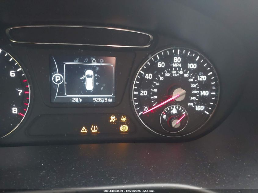 2017 Kia Sorento 2.4L Lx VIN: 5XYPG4A38HG198102 Lot: 43893569