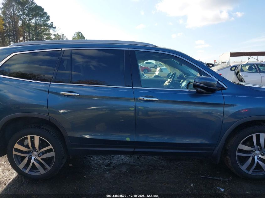 2018 Honda Pilot Touring VIN: 5FNYF5H99JB014175 Lot: 43893570