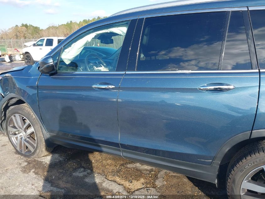 2018 Honda Pilot Touring VIN: 5FNYF5H99JB014175 Lot: 43893570