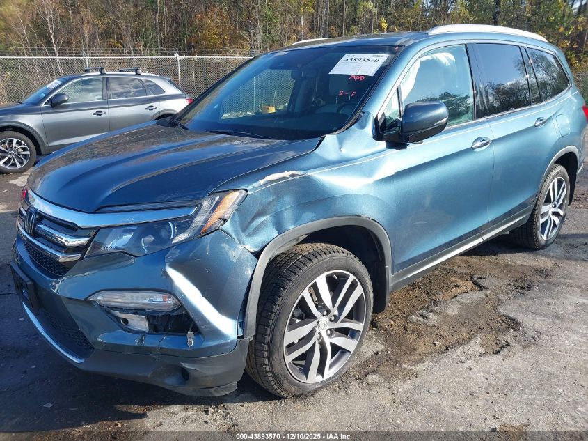 2018 Honda Pilot Touring VIN: 5FNYF5H99JB014175 Lot: 43893570
