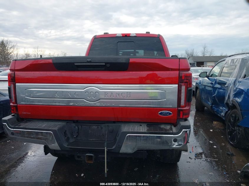 2022 Ford F-250 King Ranch VIN: 1FT8W2BTXNEF53897 Lot: 43893600