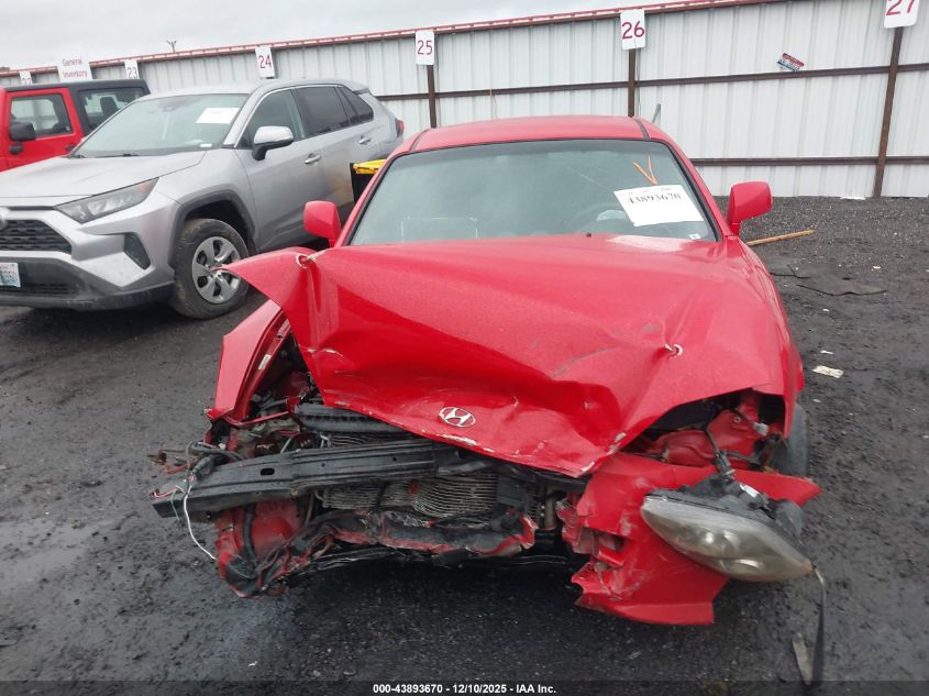 2004 Hyundai Tiburon Gt V6/Gt V6 Special Edition VIN: KMHHN65F24U133566 Lot: 43893670