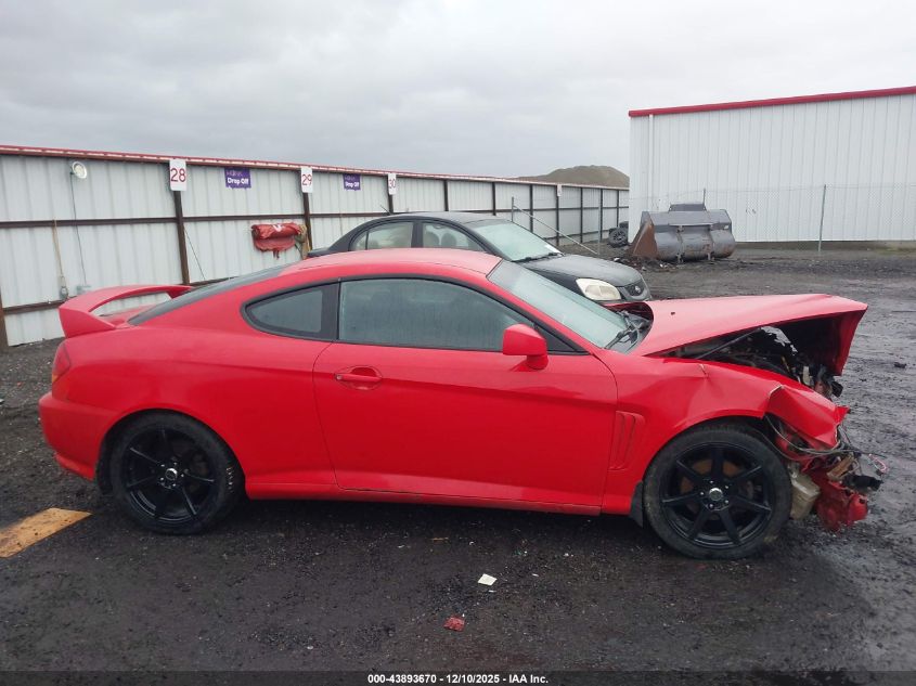 2004 Hyundai Tiburon Gt V6/Gt V6 Special Edition VIN: KMHHN65F24U133566 Lot: 43893670