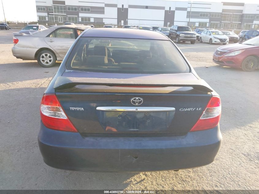 2002 Toyota Camry Le VIN: 4T1BE32K32U540864 Lot: 43893750