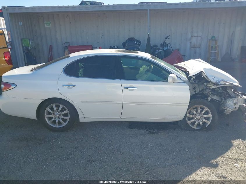 2004 Lexus Es 330 VIN: JTHBA30G240020145 Lot: 43893866