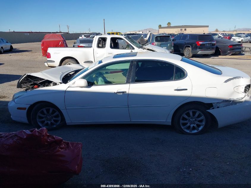 2004 Lexus Es 330 VIN: JTHBA30G240020145 Lot: 43893866