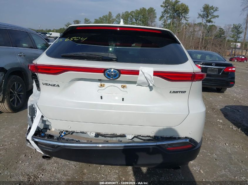 2023 Toyota Venza Limited VIN: JTEAAAAH5PJ122851 Lot: 43893877
