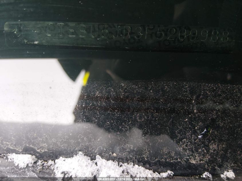 2015 Toyota 4Runner Limited VIN: JTEBU5JR3F5209988 Lot: 43893892