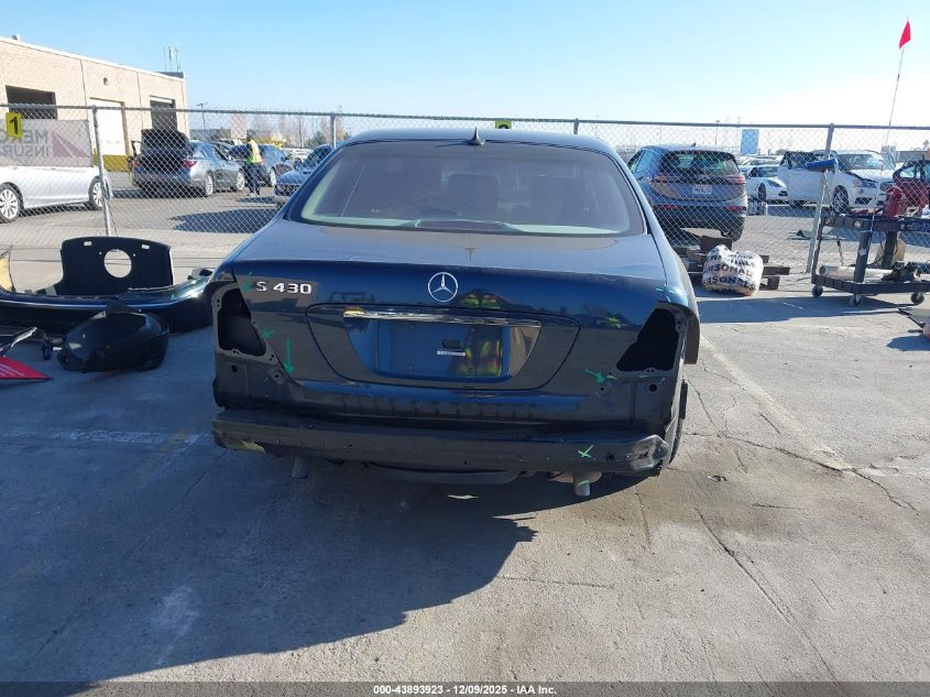 2003 Mercedes-Benz S 430 VIN: WDBNG70J53A363197 Lot: 43893923