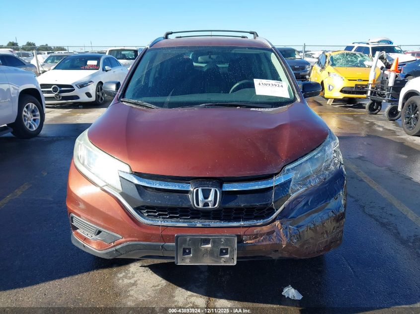 2015 Honda Cr-V Lx VIN: 5J6RM3H30FL002487 Lot: 43893924