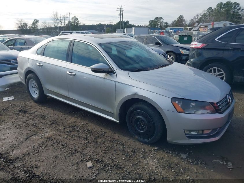 2012 Volkswagen Passat 2.0L Tdi Sel Premium