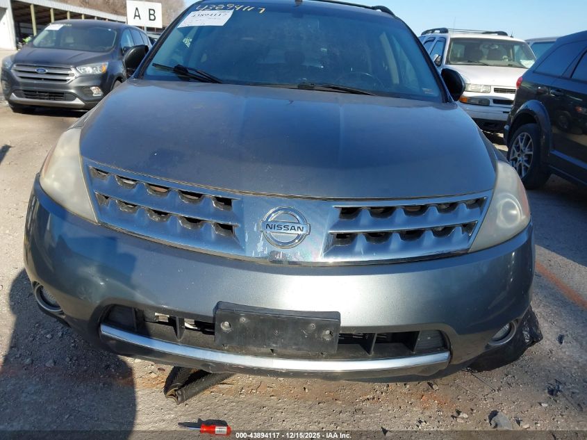 2007 Nissan Murano Sl VIN: JN8AZ08W77W667193 Lot: 43894117