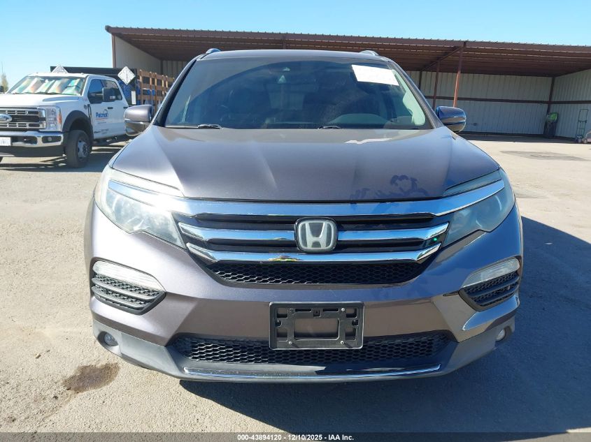 2017 Honda Pilot Touring VIN: 5FNYF5H96HB011549 Lot: 43894120