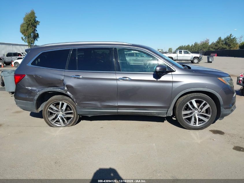 2017 Honda Pilot Touring VIN: 5FNYF5H96HB011549 Lot: 43894120