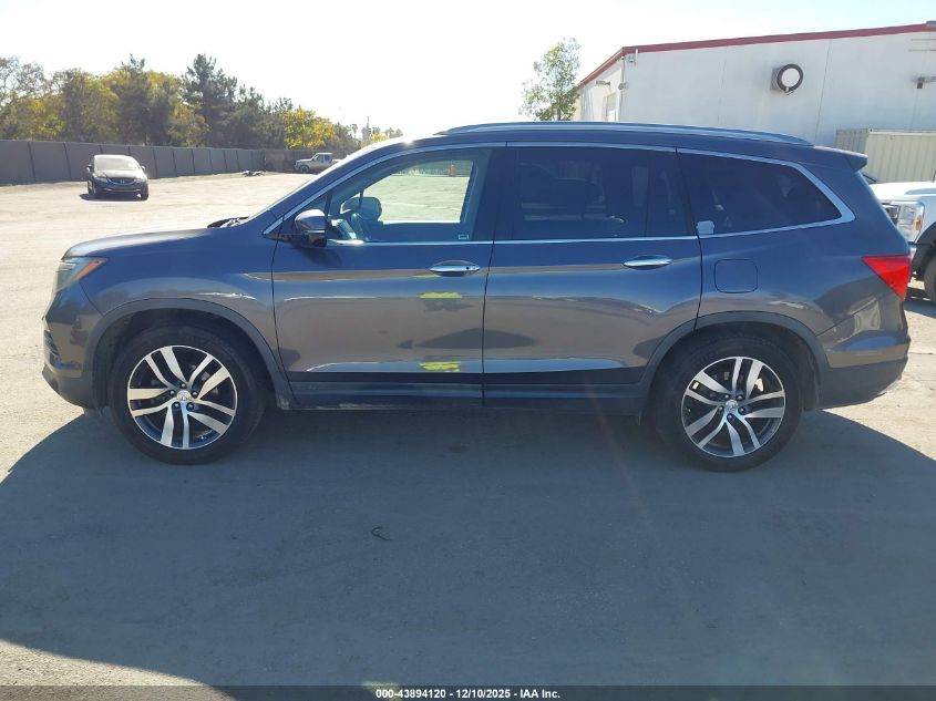 2017 Honda Pilot Touring VIN: 5FNYF5H96HB011549 Lot: 43894120
